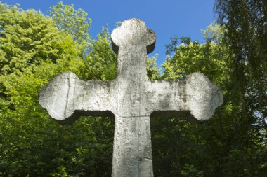 Taş eski mezarlık çapraz
