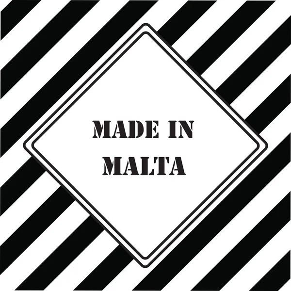 Промышленный Символ Made Malta — стоковый вектор