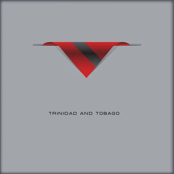 Combinaison Des Couleurs Drapeau National Trinidad Tobago — Image vectorielle