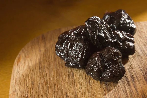 Prunes Dried Plums Wooden Table — Stock Photo, Image