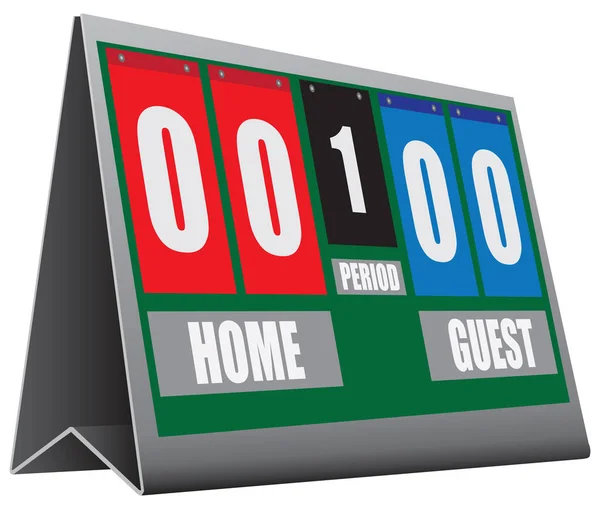 Information Sports Scoreboard Football Soccer — Stock Vector