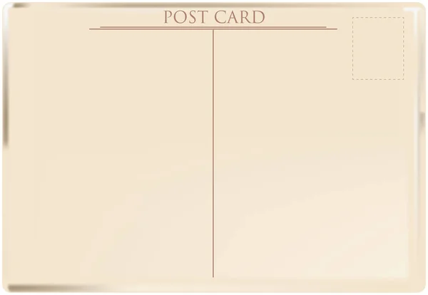 Reverse side postcard — Stock Vector