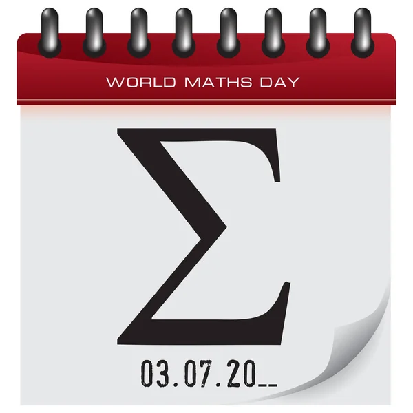 世界数学の日 — ストックベクタ