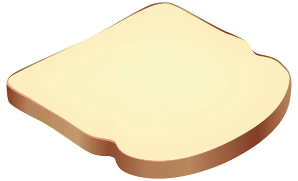 Gesneden brood voor Toast — Stockvector