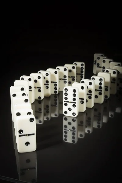 Pile di domino — Foto Stock