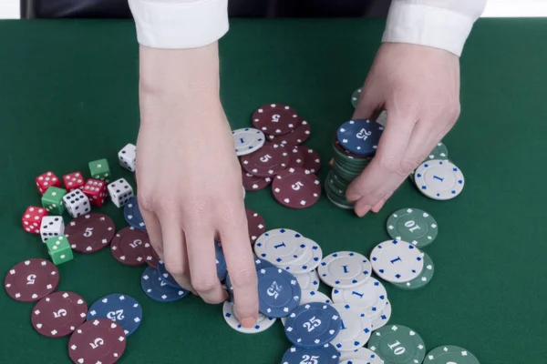 Diverse adults gambling shoot — Stock Photo, Image