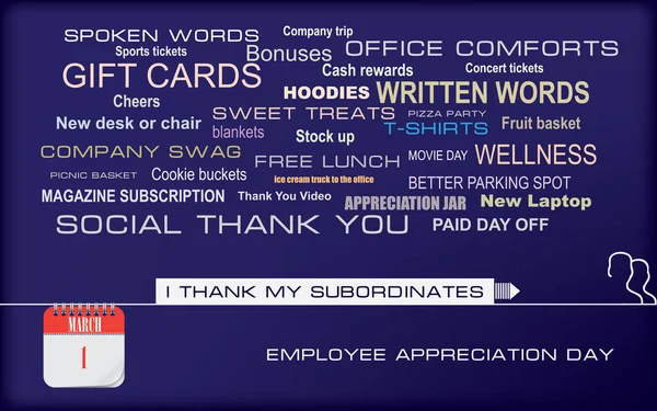 День благодарности работникам почтовых карточек — стоковый вектор