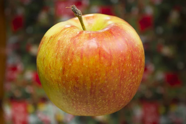 Apple на красочном фоне — стоковое фото