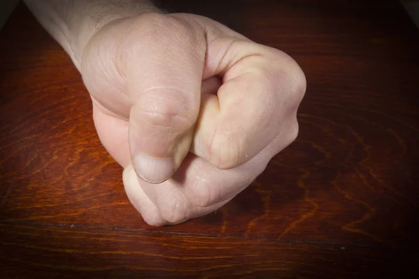 Hand clenched into a fist — Stock Photo, Image
