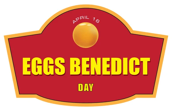 Snelkoppeling Eggs Benedict — Stockvector