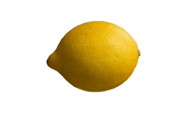 Citron på vit bakgrund — Stockfoto