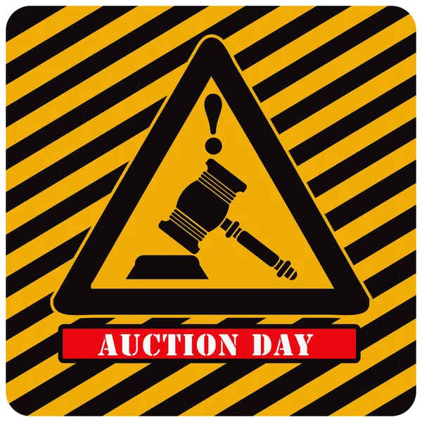 Auktionsdag för industri symbol — Stock vektor