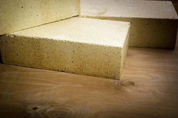 Light brown refractory brick — Stock Photo, Image