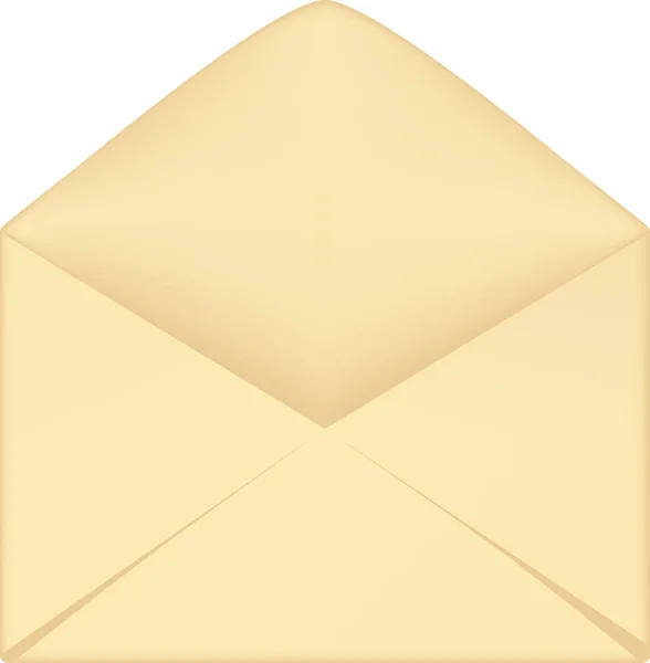 Açık kapaklı zarf — Stok Vektör