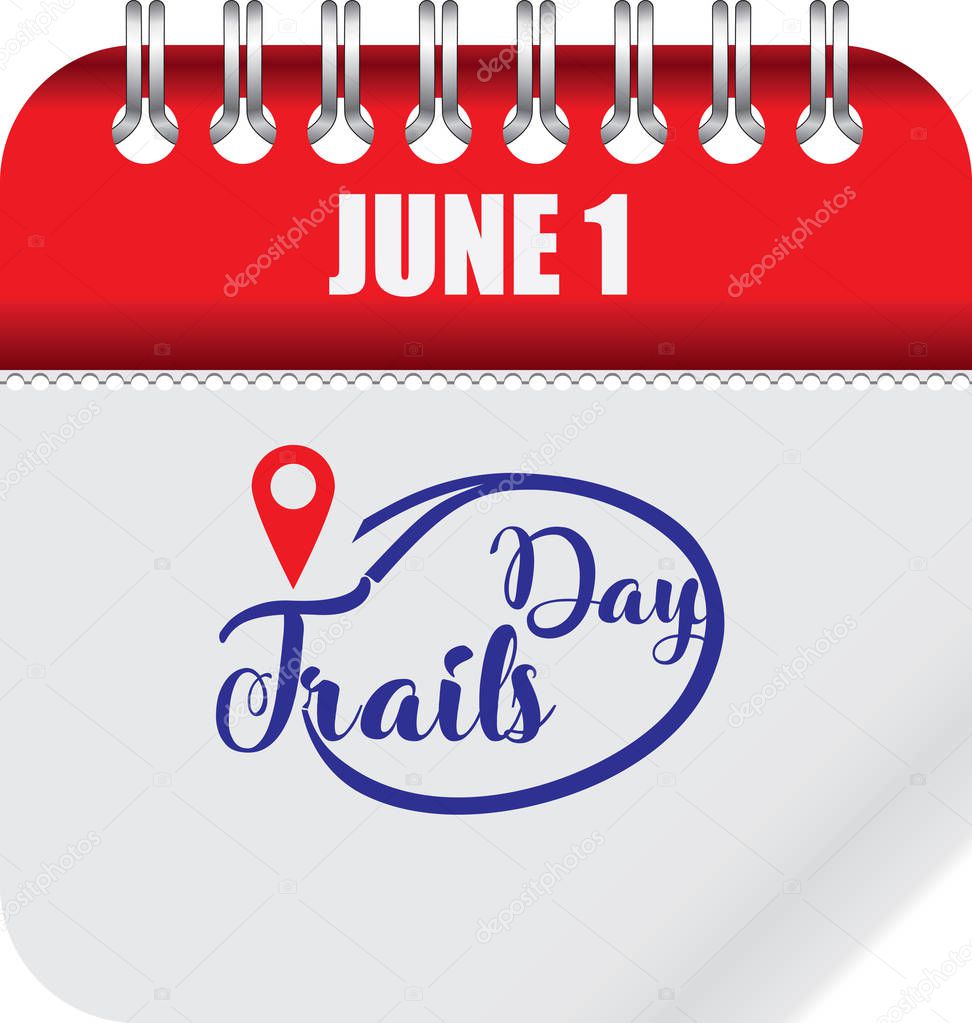 Calendar page for Trails Day