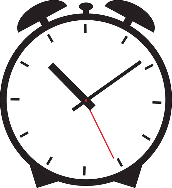 Relógio de alarme mecânico velho — Vetor de Stock