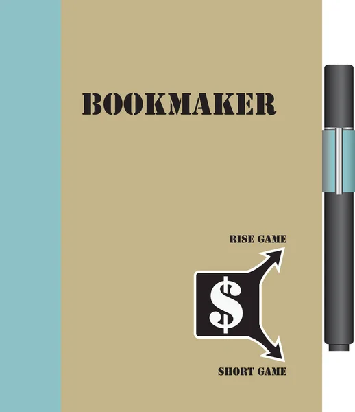 Livro de trabalho para bookmaker — Vetor de Stock
