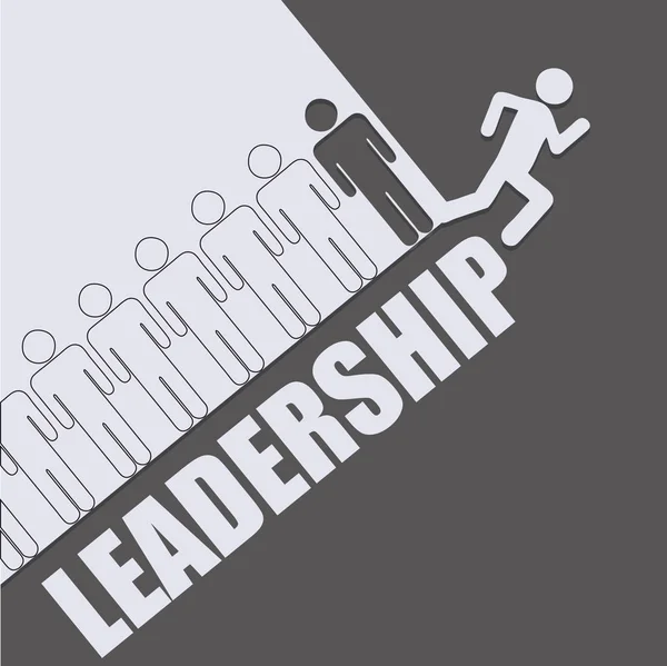 Aplicación sobre liderazgo — Vector de stock