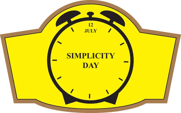 Shortcut Simplicity Day — Stock Vector