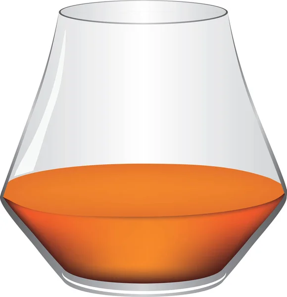 Klassieke cognac glas — Stockvector