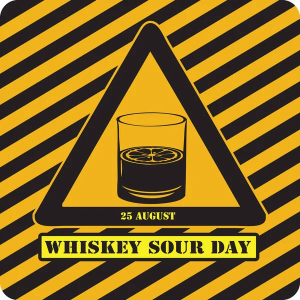 Symbol whiskey Sour dzień. — Wektor stockowy