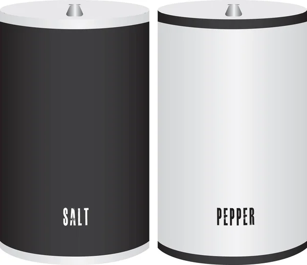 Containers for salt and pepper — Stock Vector