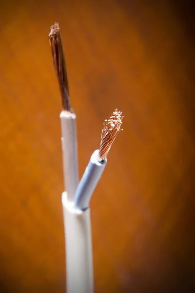 Fios de cabos eléctricos — Fotografia de Stock