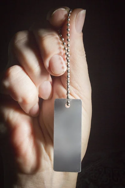 Hand with a keychain — Stock Photo, Image