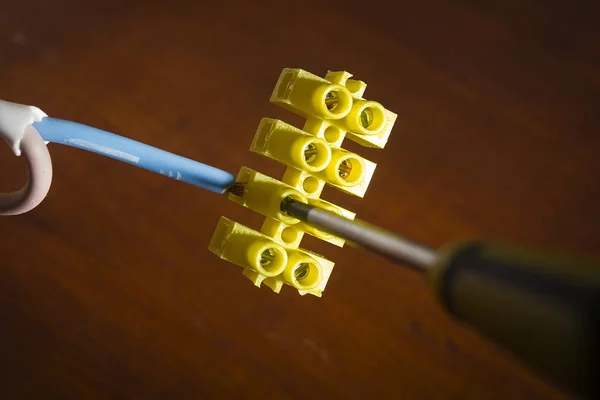 Elektrické kabelové vodiče — Stock fotografie