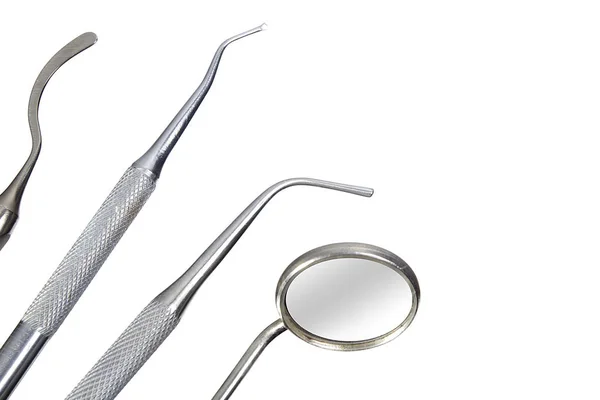 Zahnärztliche Instrumente. Werkzeuge für Zahnärzte. — Stockfoto