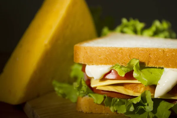 Sandwich close up — Stock Photo, Image