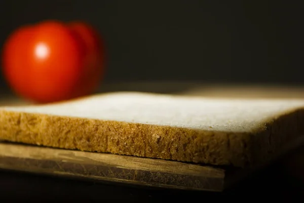 Pan sándwich y verduras — Foto de Stock