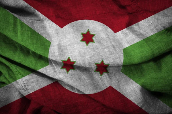 Flaga stanu Burundi — Zdjęcie stockowe
