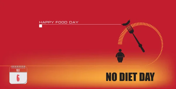 Post card for event may day No Diet Day
