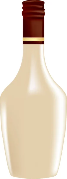 Licor Pinot Colada Una Botella Ilustración Vectorial — Vector de stock