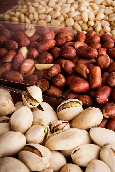 Mistura Nozes Para Uma Dieta Saudável Embalada Por Saco — Fotografia de Stock