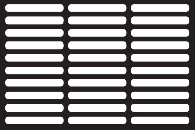 Standard shape rectangular grill and barbecue grill clipart