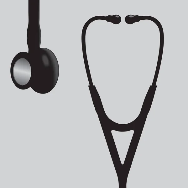 現代の聴診器の労働者のノード ベクターイラスト — ストックベクタ