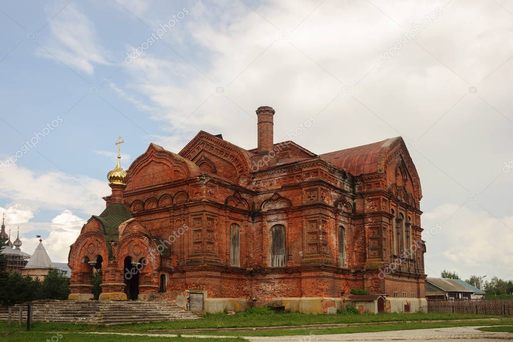 Trinity church in ancient Russian town Yuriev-Polsky, Vladimir region, Russia