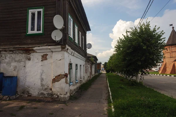 Altes Wohnhaus Der Alten Russischen Stadt Yuriev Polsky Gebiet Wladimir — Stockfoto