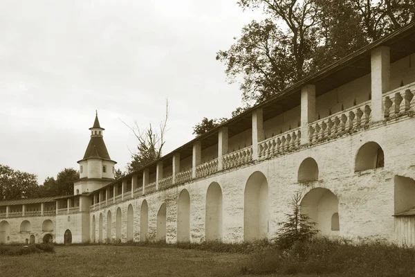 Zicht Stenen Muur Nieuwe Jeruzalem Klooster 17E Eeuw Rusland Zwart — Stockfoto