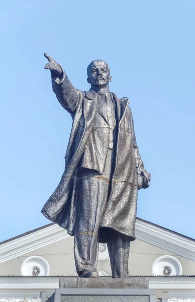 Monument Lenin Leader Russian Communist Party Navashino Nizhny Novgorod Region — Stock Photo, Image