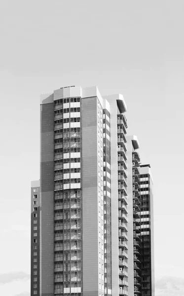 Nuovo Moderno Edificio Residenziale Più Piani Krasnogorsk Russia Stile Monocromatico — Foto Stock