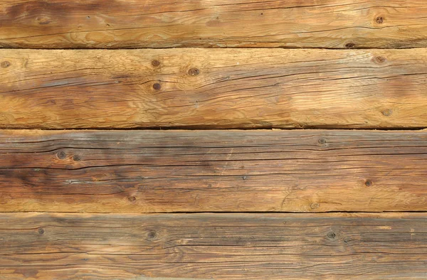 Textur Der Natürlichen Holzwand Aus Alten Braunen Baumstämmen — Stockfoto