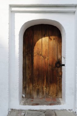 Eski Ortodoks Manastırı, Suzdal, Rusya eski ahşap kapı