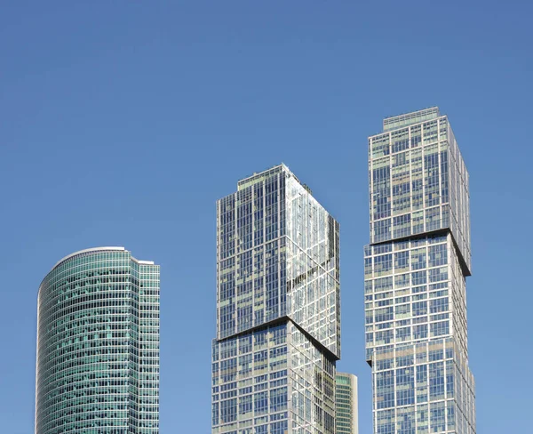 Três torres de Centro de Negócios Moscou-Cidade — Fotografia de Stock