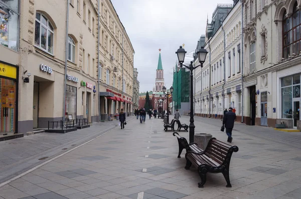 Η οδός νικοσκανα στο κέντρο της Μόσχας — Φωτογραφία Αρχείου