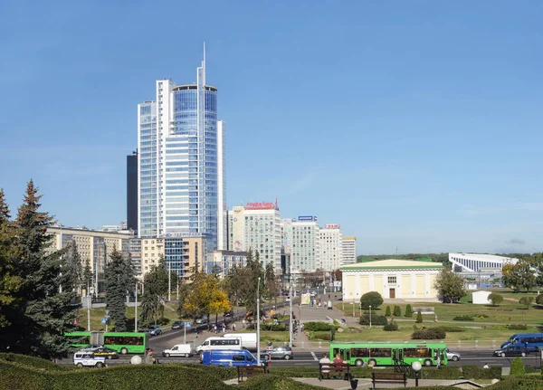 Buildings in center of Minsk — Stock Photo, Image