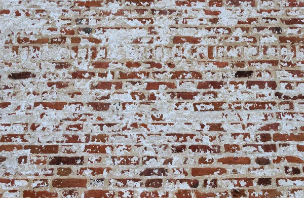 Vieux fond de mur de brique altérée — Photo