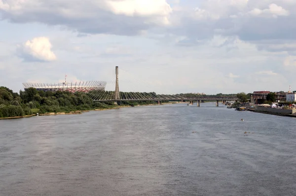 Río Vístula en Varsovia — Foto de Stock